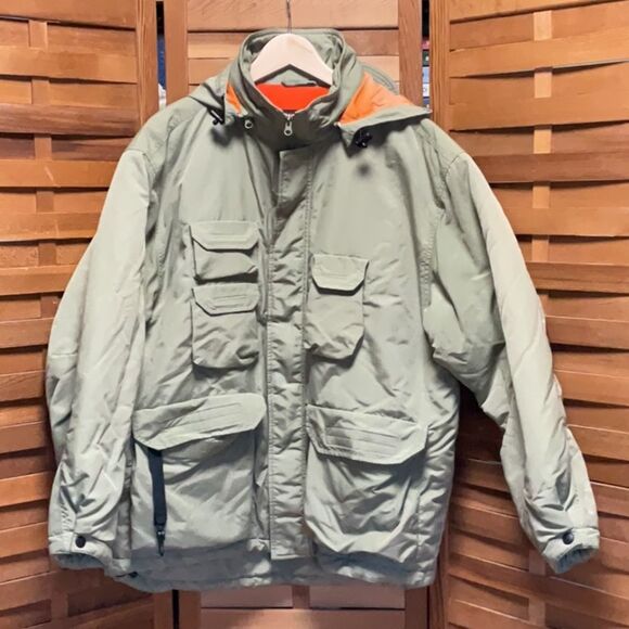 Emergency Exit Green Orange Snowboarding Ski Jacket Men L Coat Polyester Nylon - Picture 1 of 11